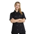 Bluza kucharska czarna damska na napy krótki rękaw roz. M – bluza kucharska – odzież gastronomiczna